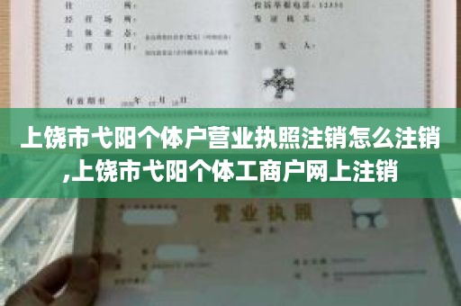 上饶市弋阳个体户营业执照注销怎么注销,上饶市弋阳个体工商户网上注销