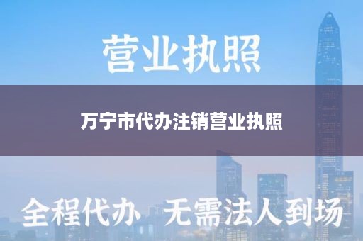 万宁市代办注销营业执照