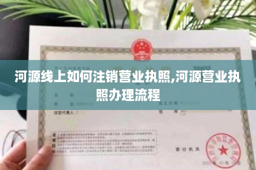 河源线上如何注销营业执照,河源营业执照办理流程