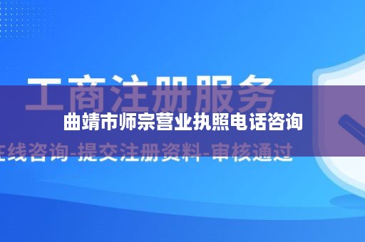 曲靖市师宗营业执照电话咨询