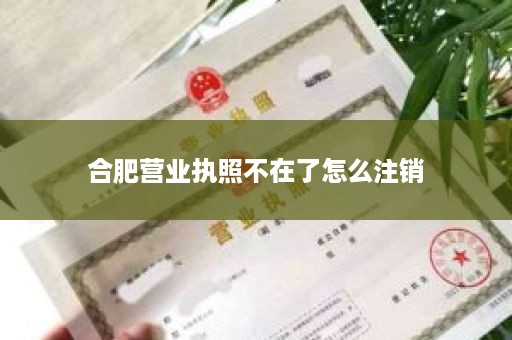 合肥营业执照不在了怎么注销