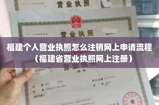 福建个人营业执照怎么注销网上申请流程（福建省营业执照网上注册）