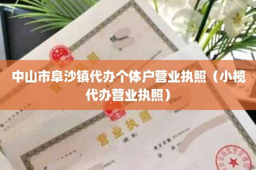 中山市阜沙镇代办个体户营业执照（小榄代办营业执照）