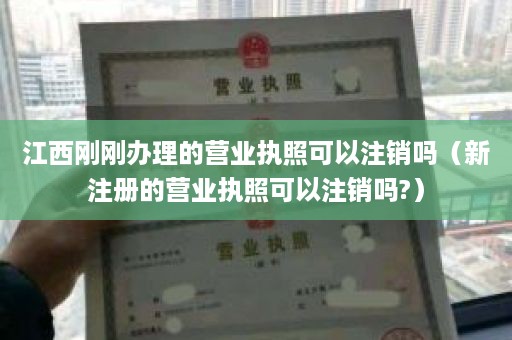 江西刚刚办理的营业执照可以注销吗（新注册的营业执照可以注销吗?）