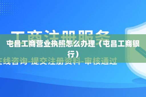 屯昌工商营业执照怎么办理（屯昌工商银行）