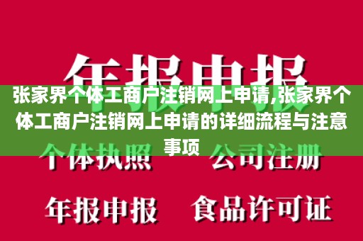 张家界个体工商户注销网上申请,张家界个体工商户注销网上申请的详细流程与注意事项