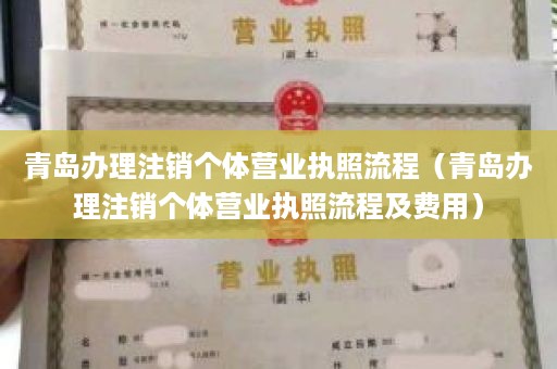 青岛办理注销个体营业执照流程（青岛办理注销个体营业执照流程及费用）