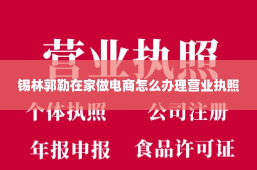 锡林郭勒在家做电商怎么办理营业执照