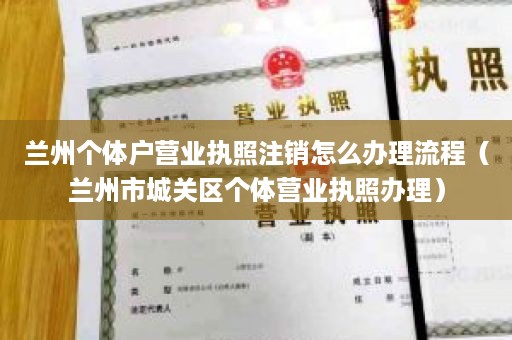 兰州个体户营业执照注销怎么办理流程（兰州市城关区个体营业执照办理）