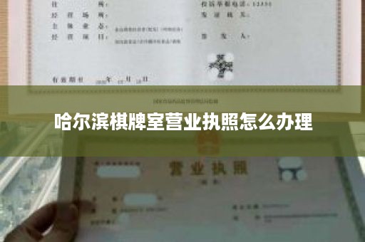 哈尔滨棋牌室营业执照怎么办理