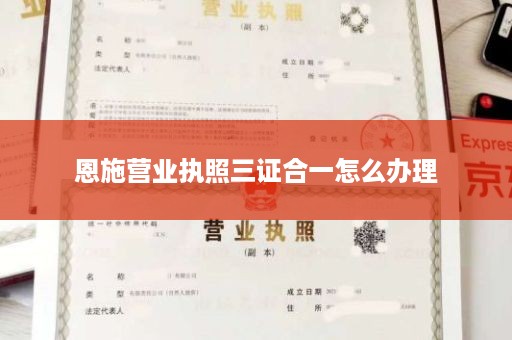 恩施营业执照三证合一怎么办理