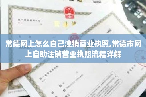 常德网上怎么自己注销营业执照,常德市网上自助注销营业执照流程详解