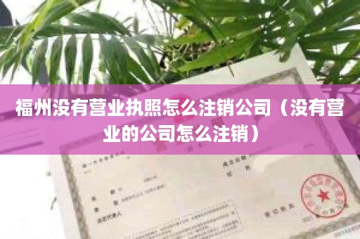 福州没有营业执照怎么注销公司（没有营业的公司怎么注销）