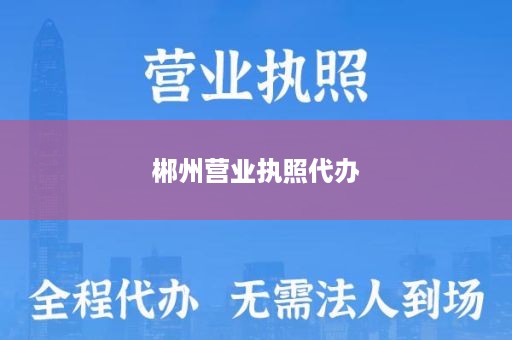 郴州营业执照代办