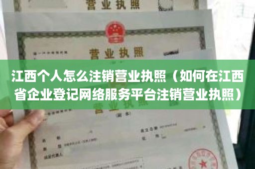 江西个人怎么注销营业执照（如何在江西省企业登记网络服务平台注销营业执照）