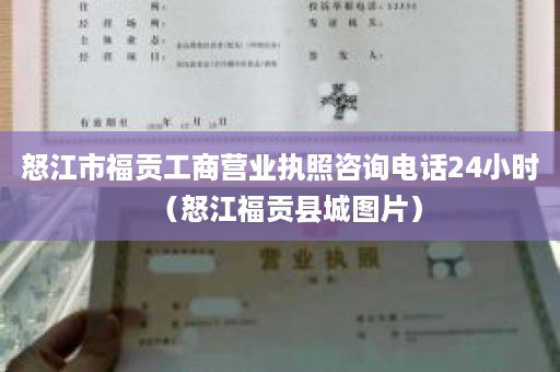 怒江市福贡工商营业执照咨询电话24小时（怒江福贡县城图片）