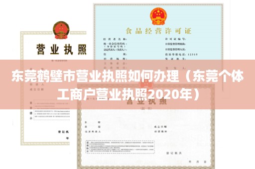 东莞鹤壁市营业执照如何办理（东莞个体工商户营业执照2020年）