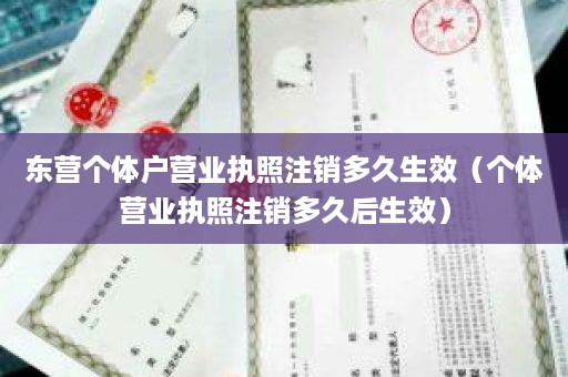 东营个体户营业执照注销多久生效（个体营业执照注销多久后生效）