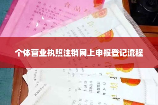 个体营业执照注销网上申报登记流程