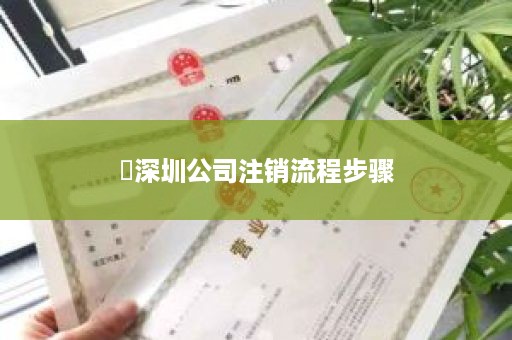 ​深圳公司注销流程步骤