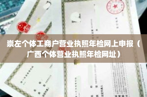 崇左个体工商户营业执照年检网上申报（广西个体营业执照年检网址）