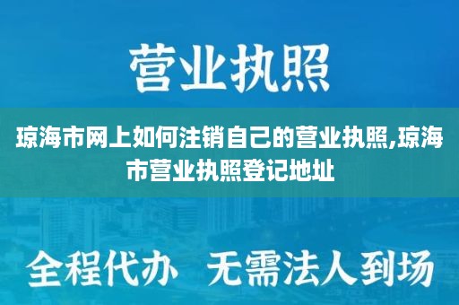 琼海市网上如何注销自己的营业执照,琼海市营业执照登记地址