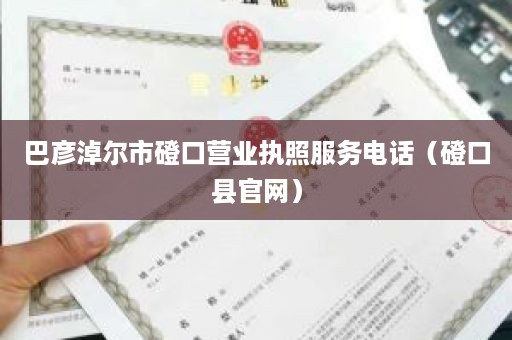 巴彦淖尔市磴口营业执照服务电话（磴口县官网）