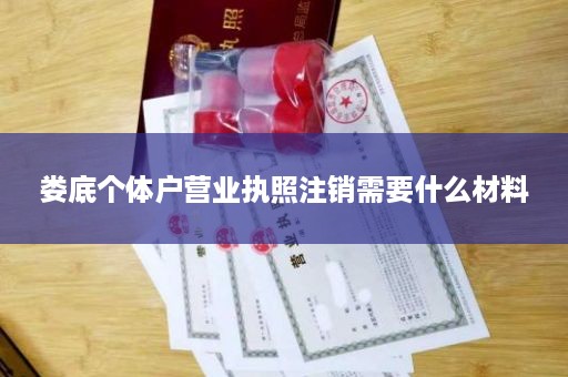 娄底个体户营业执照注销需要什么材料