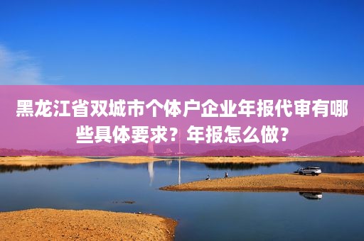 黑龙江省双城市个体户企业年报代审有哪些具体要求？年报怎么做？