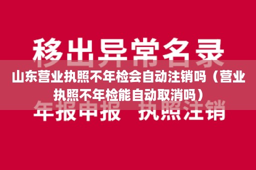 山东营业执照不年检会自动注销吗（营业执照不年检能自动取消吗）