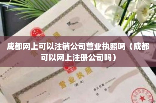 成都网上可以注销公司营业执照吗（成都可以网上注册公司吗）