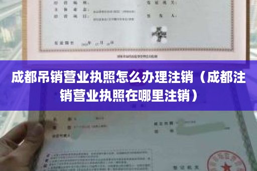 成都吊销营业执照怎么办理注销（成都注销营业执照在哪里注销）