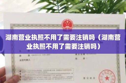 湖南营业执照不用了需要注销吗（湖南营业执照不用了需要注销吗）