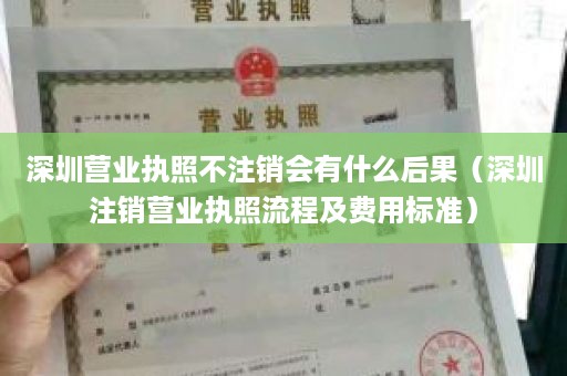 深圳营业执照不注销会有什么后果（深圳注销营业执照流程及费用标准）