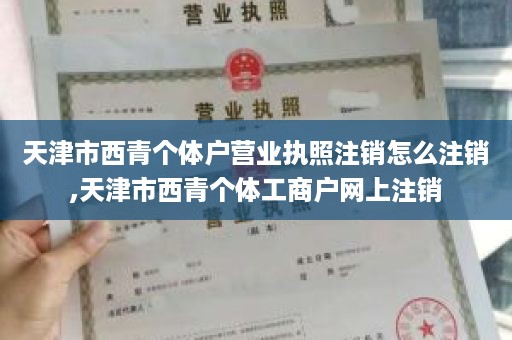 天津市西青个体户营业执照注销怎么注销,天津市西青个体工商户网上注销