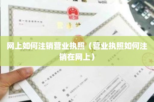 网上如何注销营业执照（营业执照如何注销在网上）