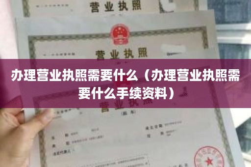 办理营业执照需要什么（办理营业执照需要什么手续资料）