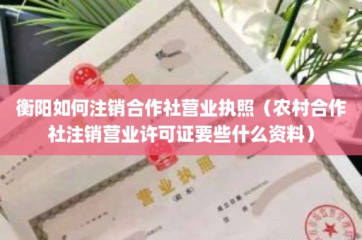 衡阳如何注销合作社营业执照（农村合作社注销营业许可证要些什么资料）