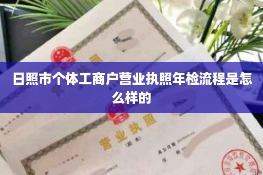 日照市个体工商户营业执照年检流程是怎么样的