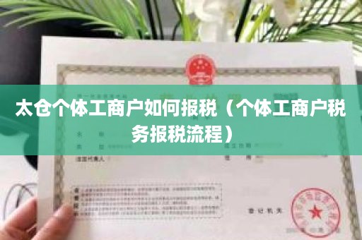 太仓个体工商户如何报税（个体工商户税务报税流程）