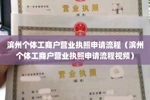 滨州个体工商户营业执照申请流程（滨州个体工商户营业执照申请流程视频）