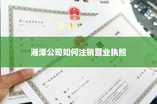 湘潭公司如何注销营业执照