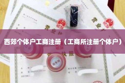 西郊个体户工商注册（工商所注册个体户）