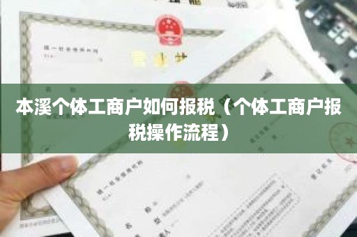 本溪个体工商户如何报税（个体工商户报税操作流程）