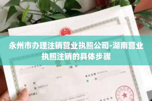 永州市办理注销营业执照公司-湖南营业执照注销的具体步骤