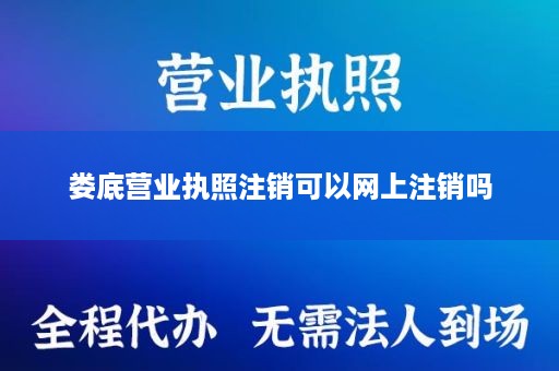 娄底营业执照注销可以网上注销吗