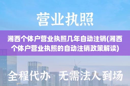 湘西个体户营业执照几年自动注销(湘西个体户营业执照的自动注销政策解读)