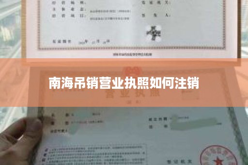 南海吊销营业执照如何注销