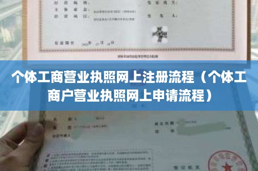 个体工商营业执照网上注册流程（个体工商户营业执照网上申请流程）