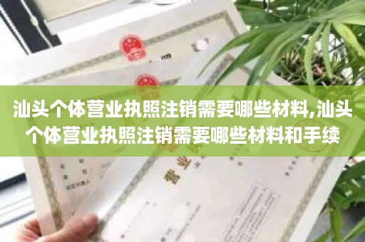 汕头个体营业执照注销需要哪些材料,汕头个体营业执照注销需要哪些材料和手续